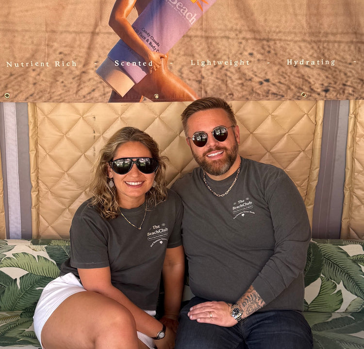 Jessica Mcgratty-Singer and Andrew Glass, founders of By the Beach